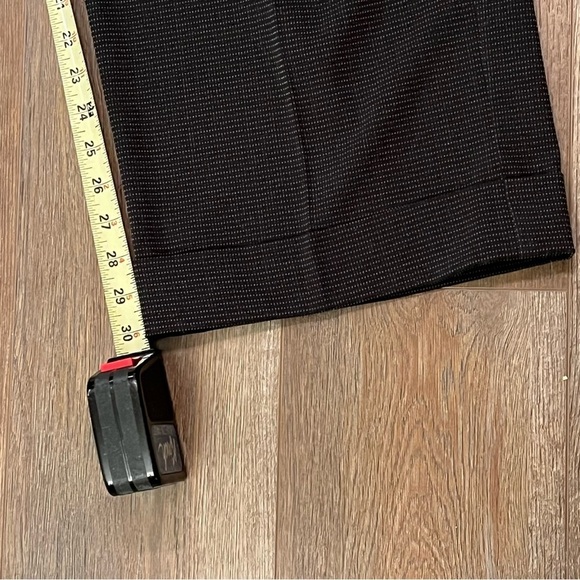Vtg AVENUE Size 22 Polka Dot Black Stretch Cuffed Dress Pants‎ Career Wide Leg - Picture 11 of 16